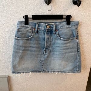 Madewell Denim Mini Skirt